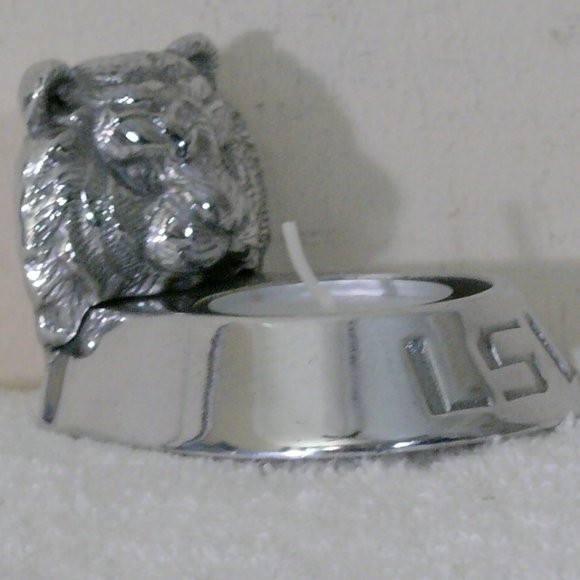 LSU Tigers Tea Light Holder with Candle - Arthur Court Designs - Picture 3 of 11